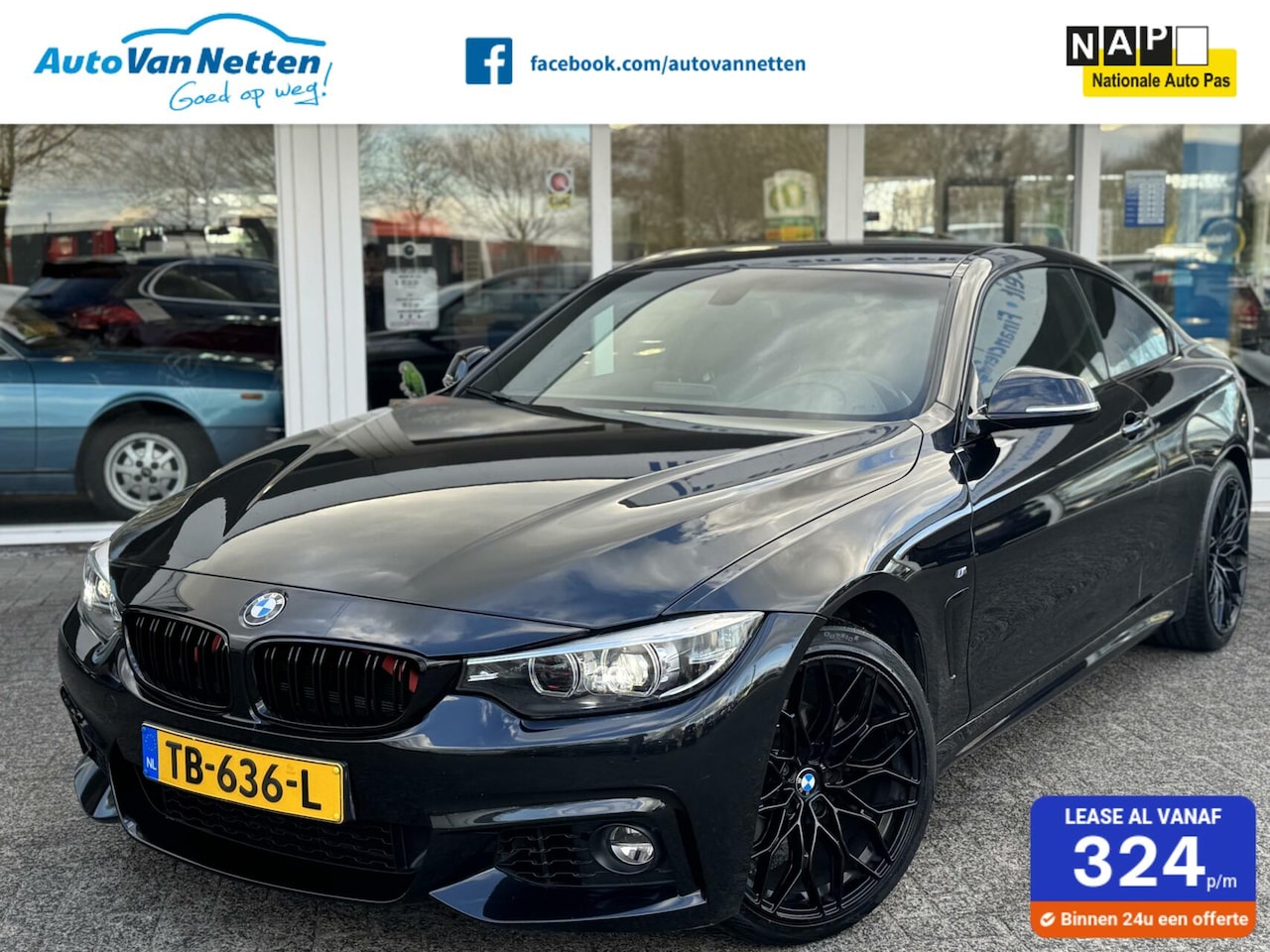 BMW 4-serie Coupé - 420i 184pk Automaat,M-pakket,High Executive,Leder,Xenon,Lmv,Pdc,Navi, - AutoWereld.nl