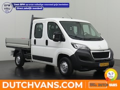 Peugeot Boxer - 2.0BlueHDI Dubbele Cabine Open Laadbak | 7-Persoons | Trekhaak | Airco