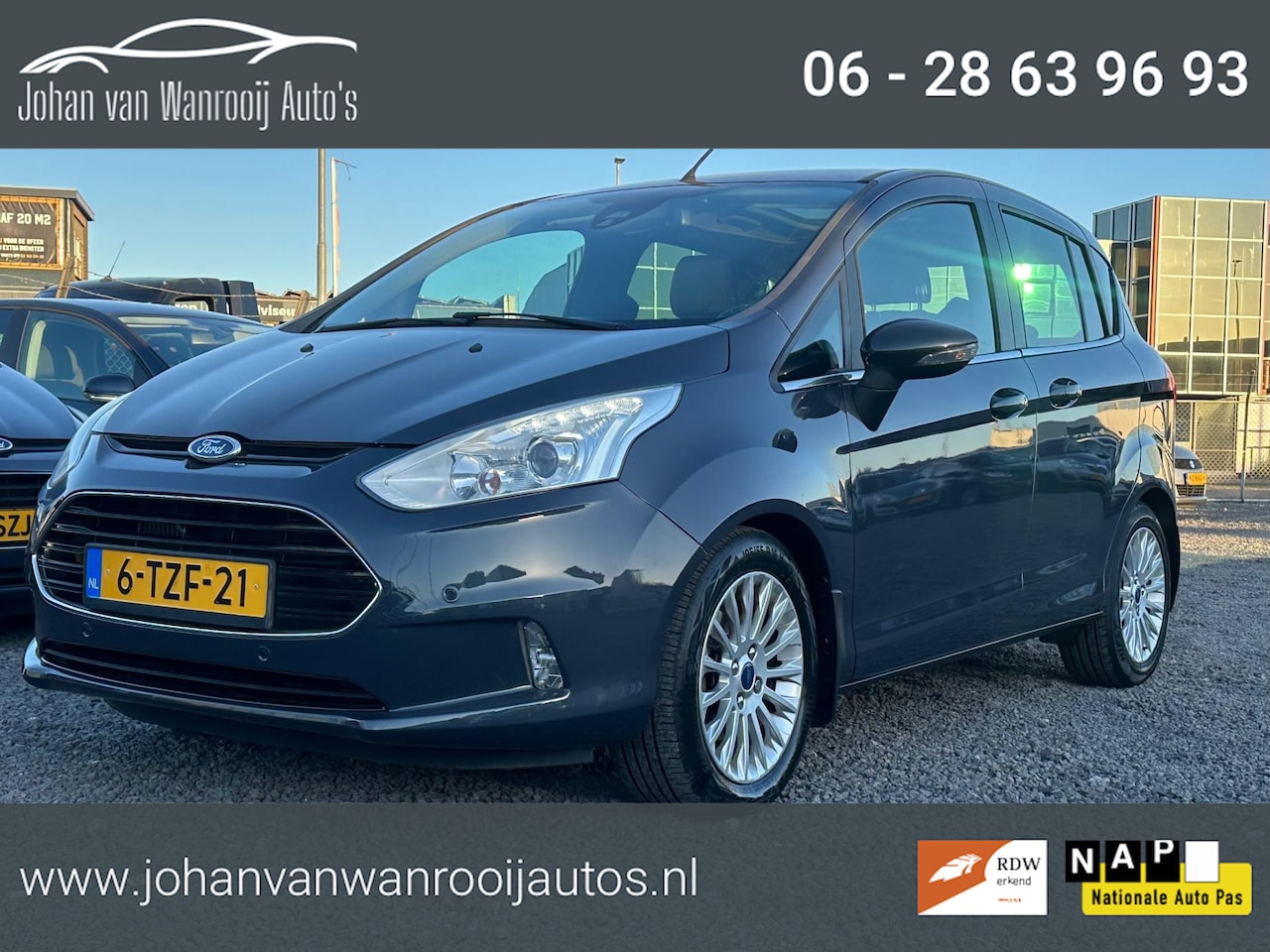 Ford B-Max - 1.0 EcoBoost Titanium/AIRCO/PANO/CAMERA/NW APK - AutoWereld.nl