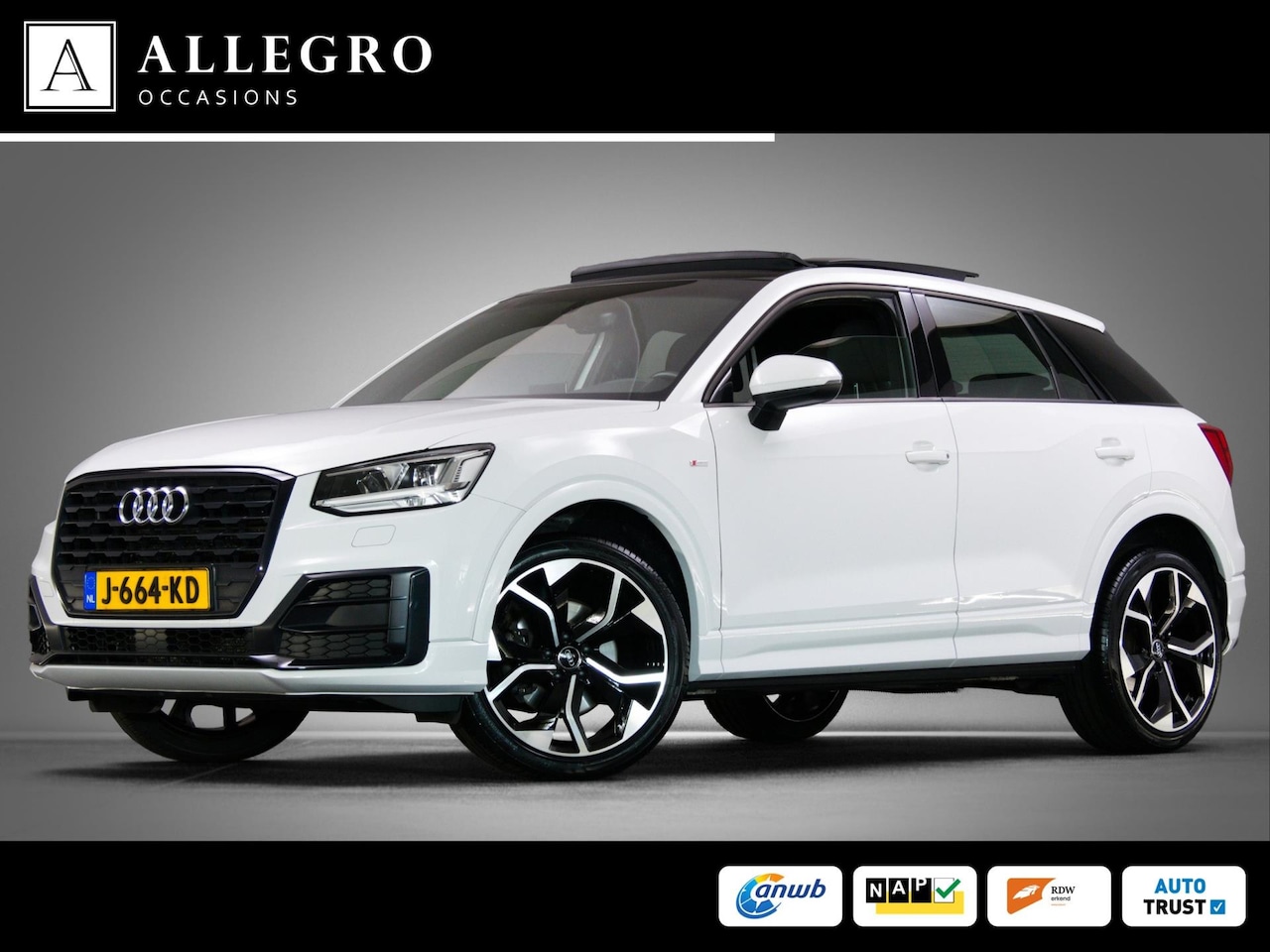 Audi Q2 - 30 TFSI S-Line Edition (SCHUIF-/KANTELDAK, LED-KOPLAMPEN, STOELVERWARMING, AFGEVLAKT STUUR - AutoWereld.nl