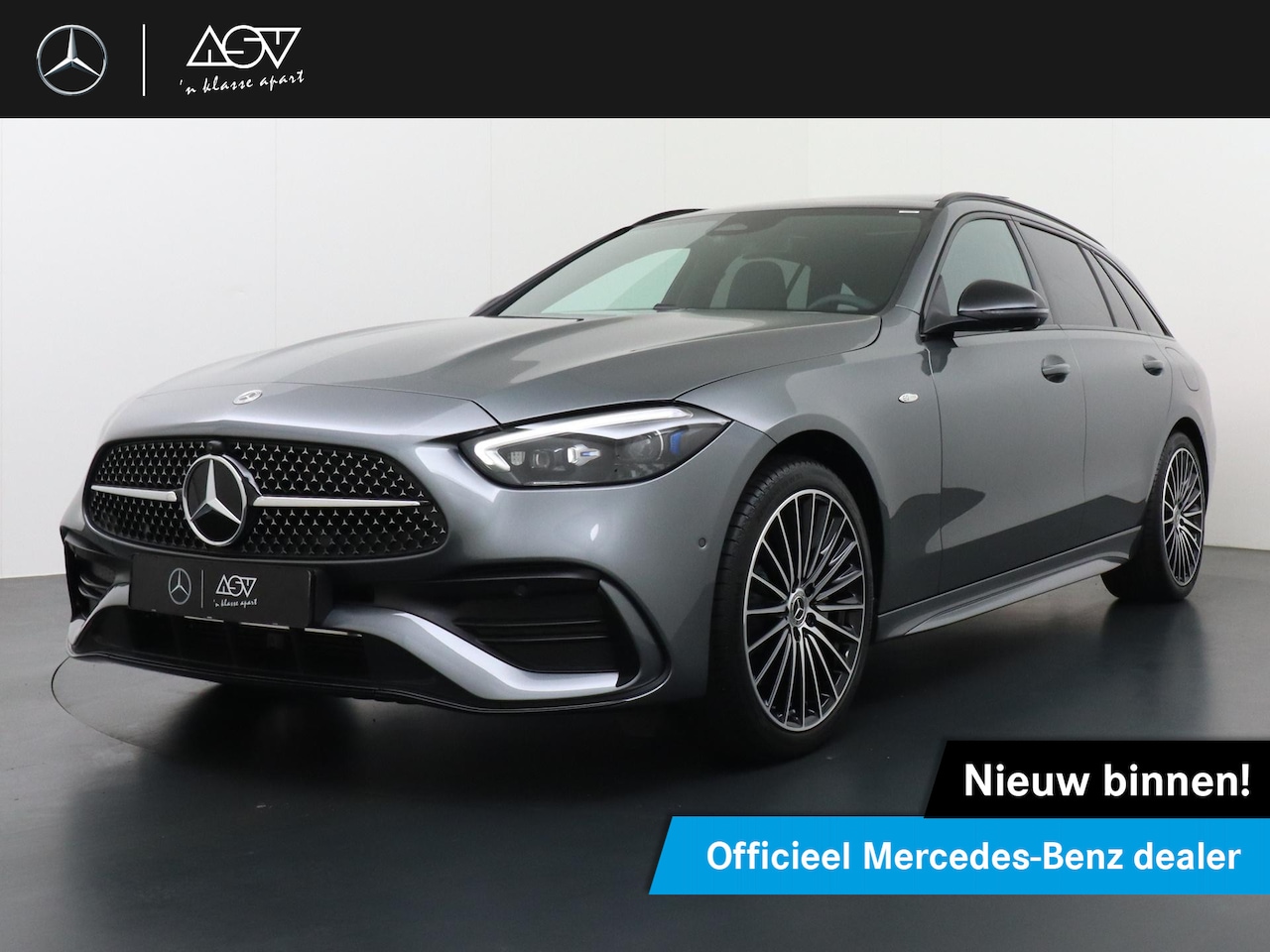 Mercedes-Benz C-klasse Estate - 300 e Business Solution AMG | Niveauregeling | Trekhaak Wegklapbaar | Panorama - Schuifdak - AutoWereld.nl