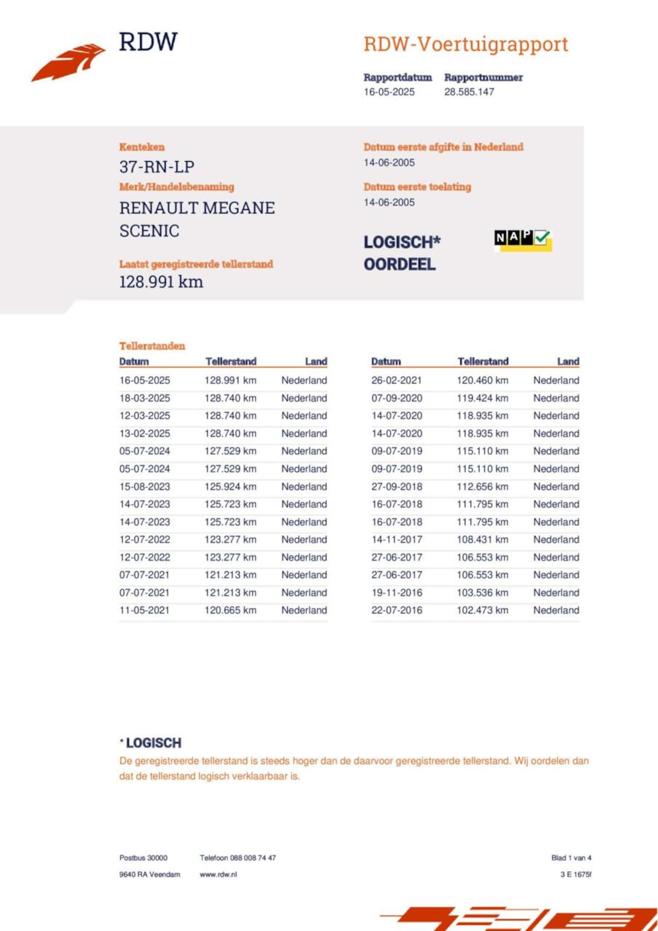 Renault Grand Scénic - 1.6-16V Dynamique Comfort 7 persoons - AutoWereld.nl