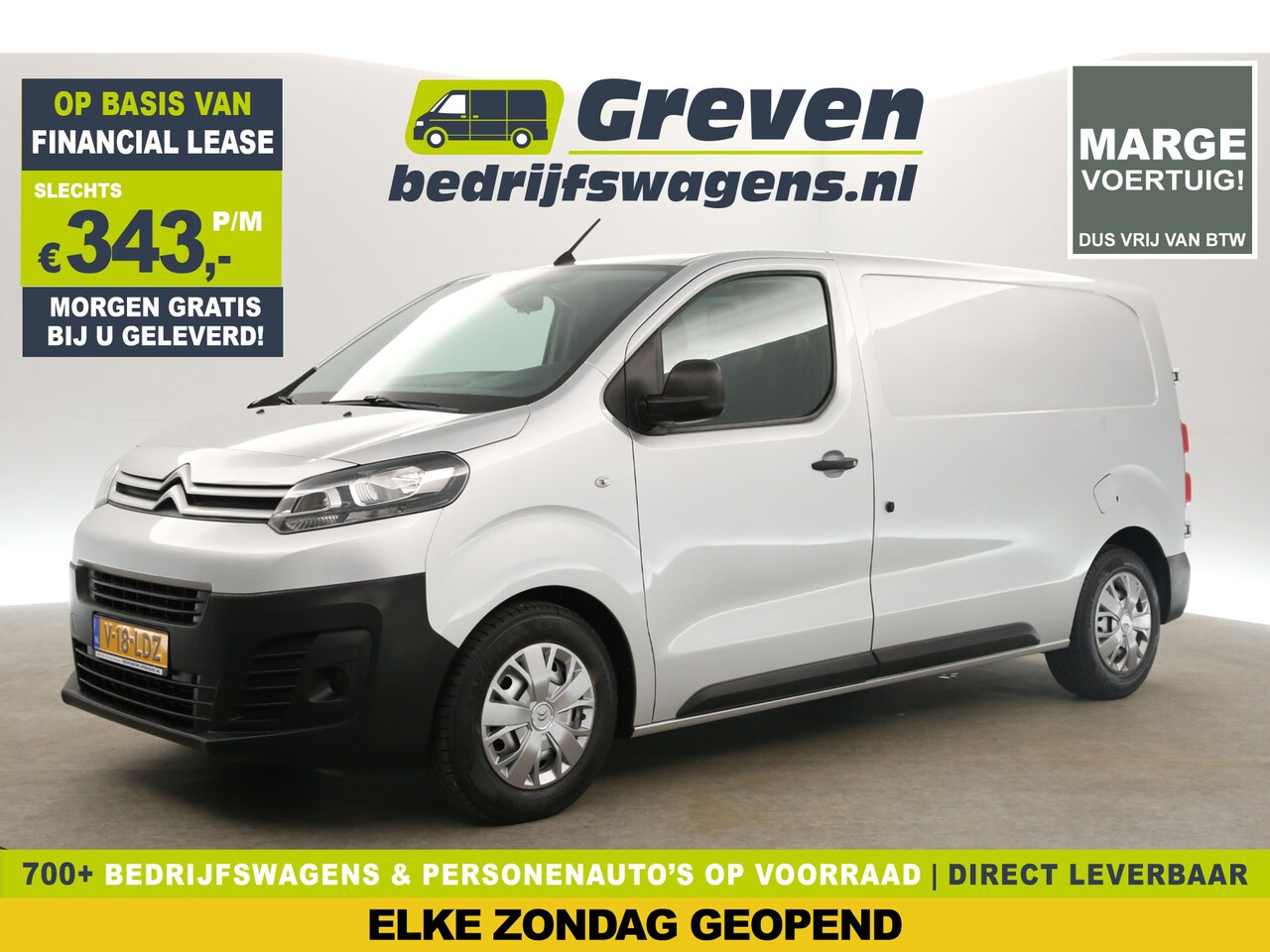Citroën Jumpy - 1.6 BlueHDI L2H1 | MARGE! | Airco Cruise Carplay Navigatie Parkeersensoren Elektrpakket - AutoWereld.nl