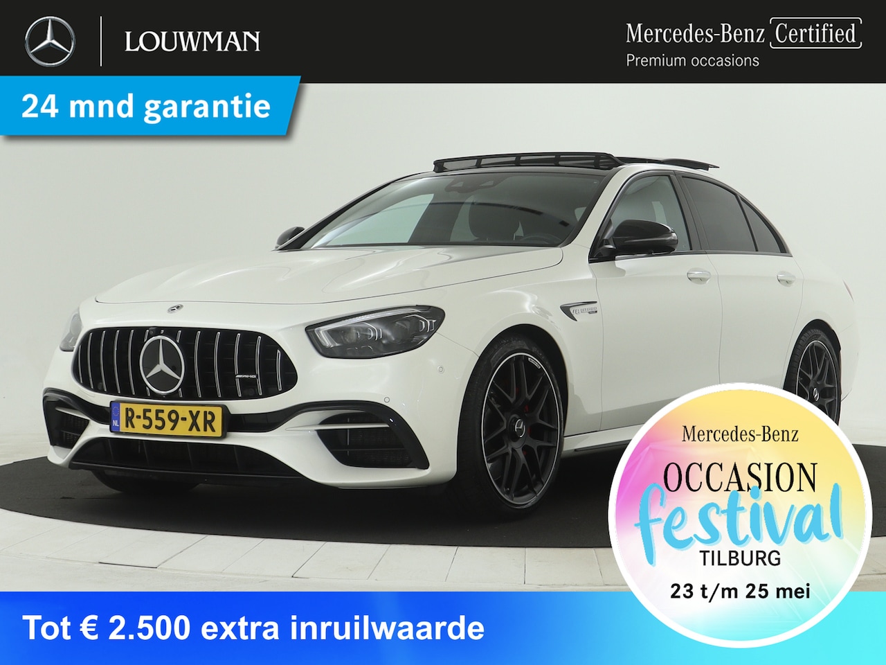 Mercedes-Benz E-klasse - 63S AMG 4-MATIC+ | 612 pk | V8 | AMG Driver Pack | Panoramadak | Rijassistentie Pack | Bur - AutoWereld.nl