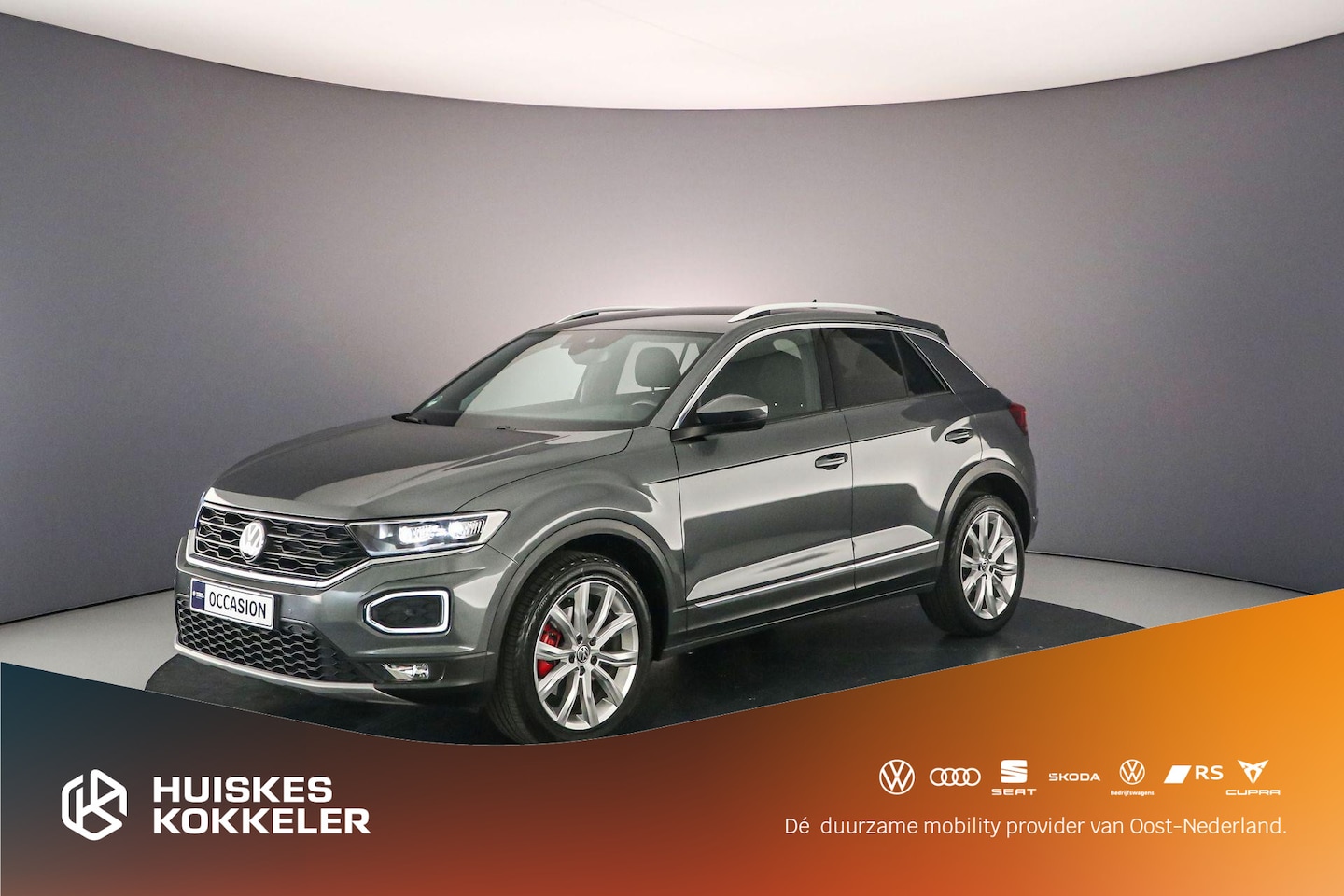 Volkswagen T-Roc - Sport 1.5 TSI 150pk DSG Automaat Adaptive cruise control, Elektrische achterklep, Achterui - AutoWereld.nl