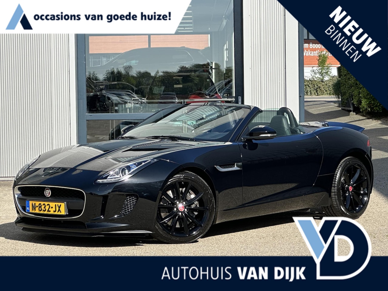 Jaguar F-type - 3.0 V6 Convertible | Sportuitlaat/Navi/Camera/Geh.Stoel/Stoelverw. - AutoWereld.nl