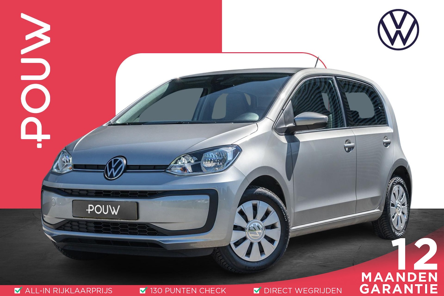Volkswagen Up! - 1.0 MPI 65pk | Allseason Banden | Maps & More Navigatie App | Airco - AutoWereld.nl