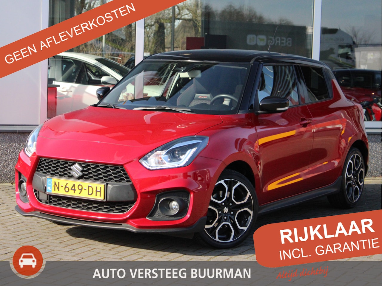 Suzuki Swift - 1.4 Sport Smart Hybrid 6-Versnellingsbak, Origineel Nederlands, Navigatie, Cruise en Clima - AutoWereld.nl