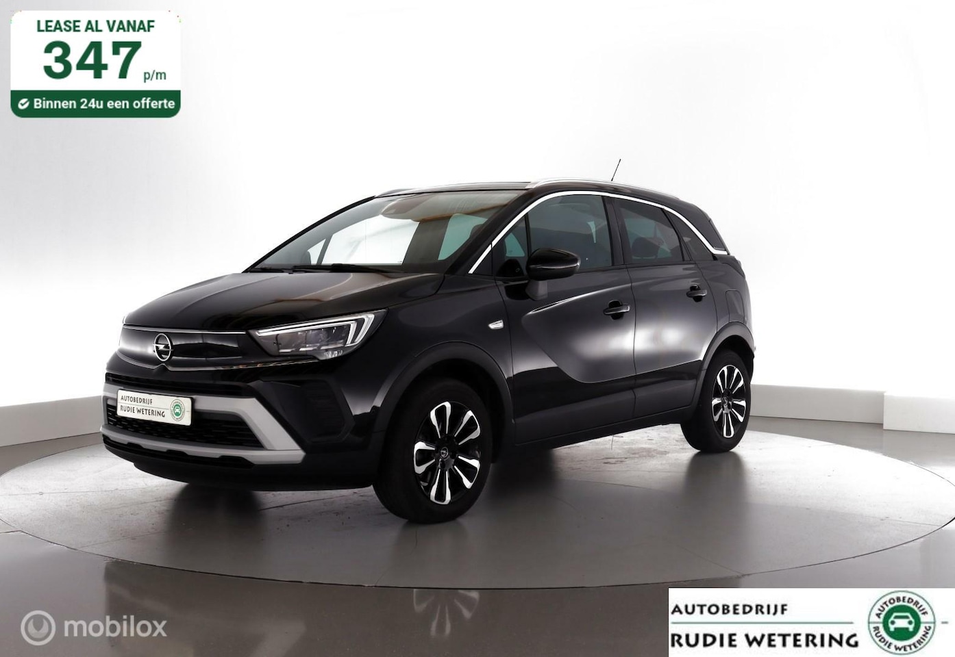 Opel Crossland - 1.2 Turbo 130PK Automaat Elegance panorama|led|cam 360|nav|dab|ecc|lmv16 - AutoWereld.nl