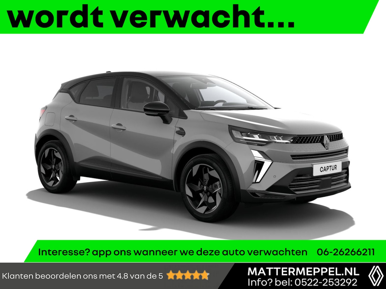 Renault Captur - 1.3 Mild Hybrid 160 Techno Automaat | 1500KG Trekgewicht | Navigatie | Groot Scherm | Came - AutoWereld.nl