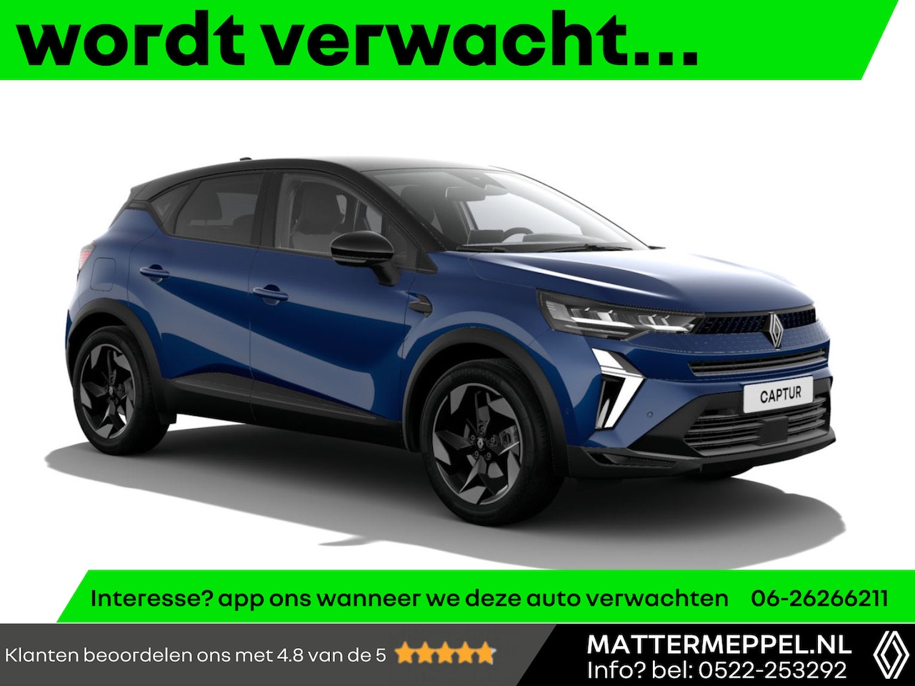 Renault Captur - 1.3 Mild Hybrid 160 Techno Automaat | 1500KG Trekgewicht | Navigatie | Groot Scherm | Came - AutoWereld.nl
