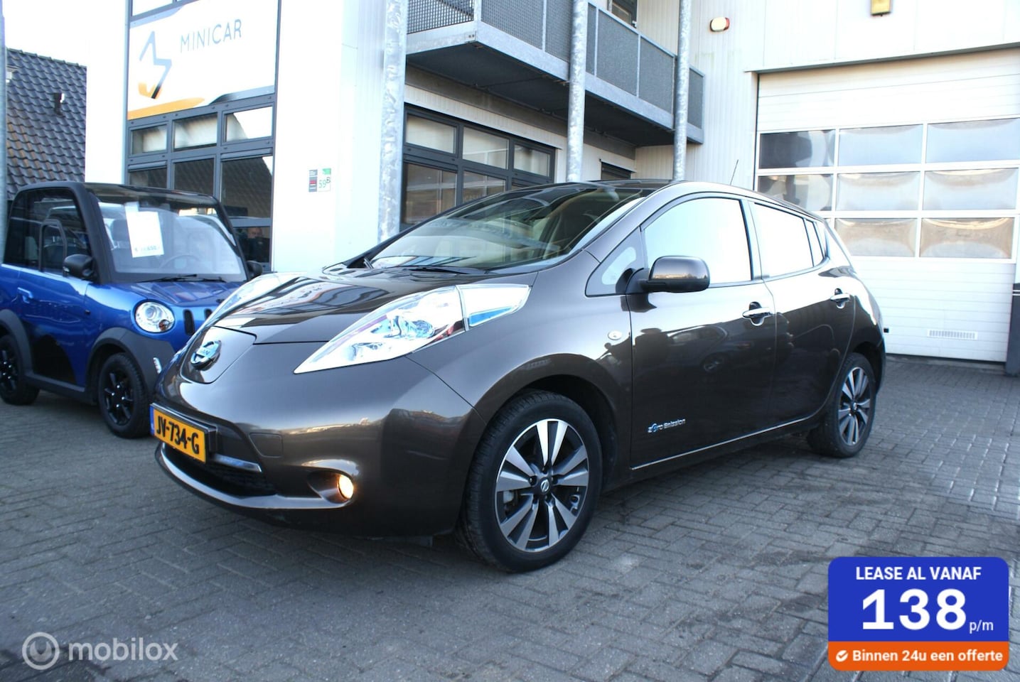 Nissan LEAF - Tekna 30 kWh 2016 33108km 1e eigenaar LUXE Vol leer, Navi, Airco, 360 camera - AutoWereld.nl