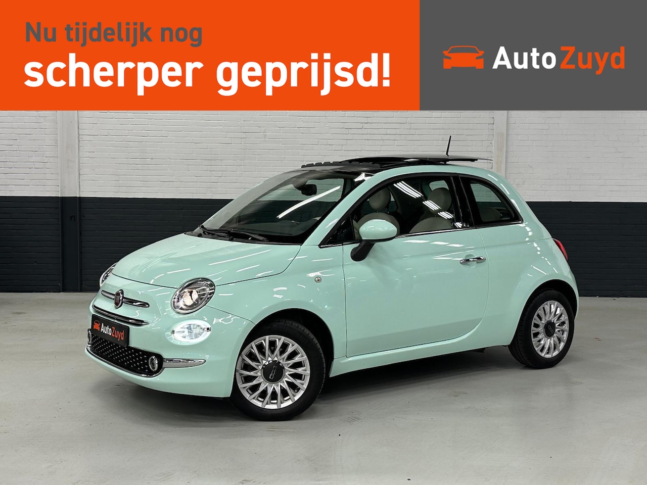 Fiat 500 - 1.2 Lounge Schuifdak / Clima / LED / LMV - AutoWereld.nl