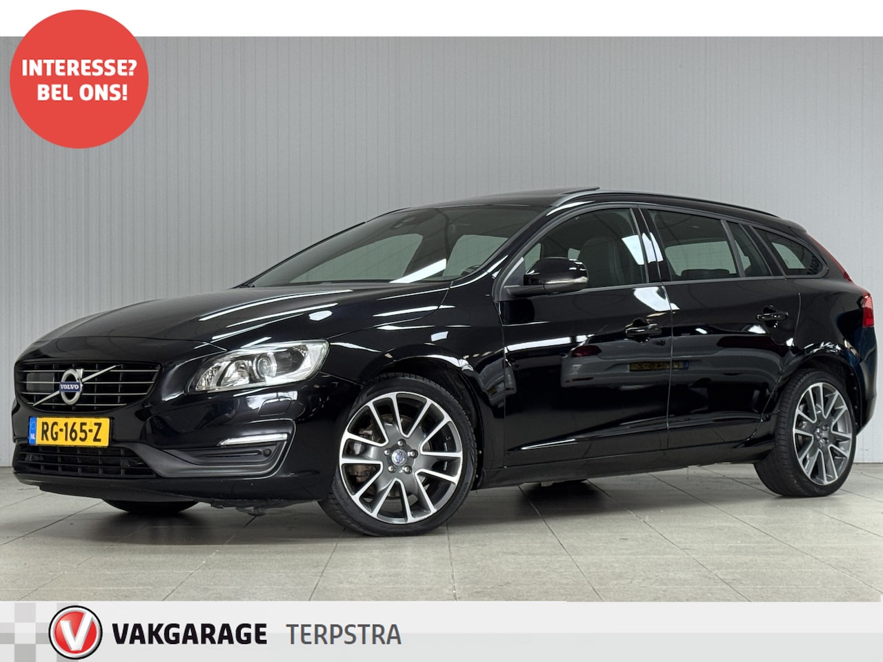 Volvo V60 - 2.0 D4 Summum/ 5-Cilinder!/ Elek. Schuifkantel-Dak/ Vol Leder/ 18'' LMV/ Stoelverw./ Bi-Xe - AutoWereld.nl