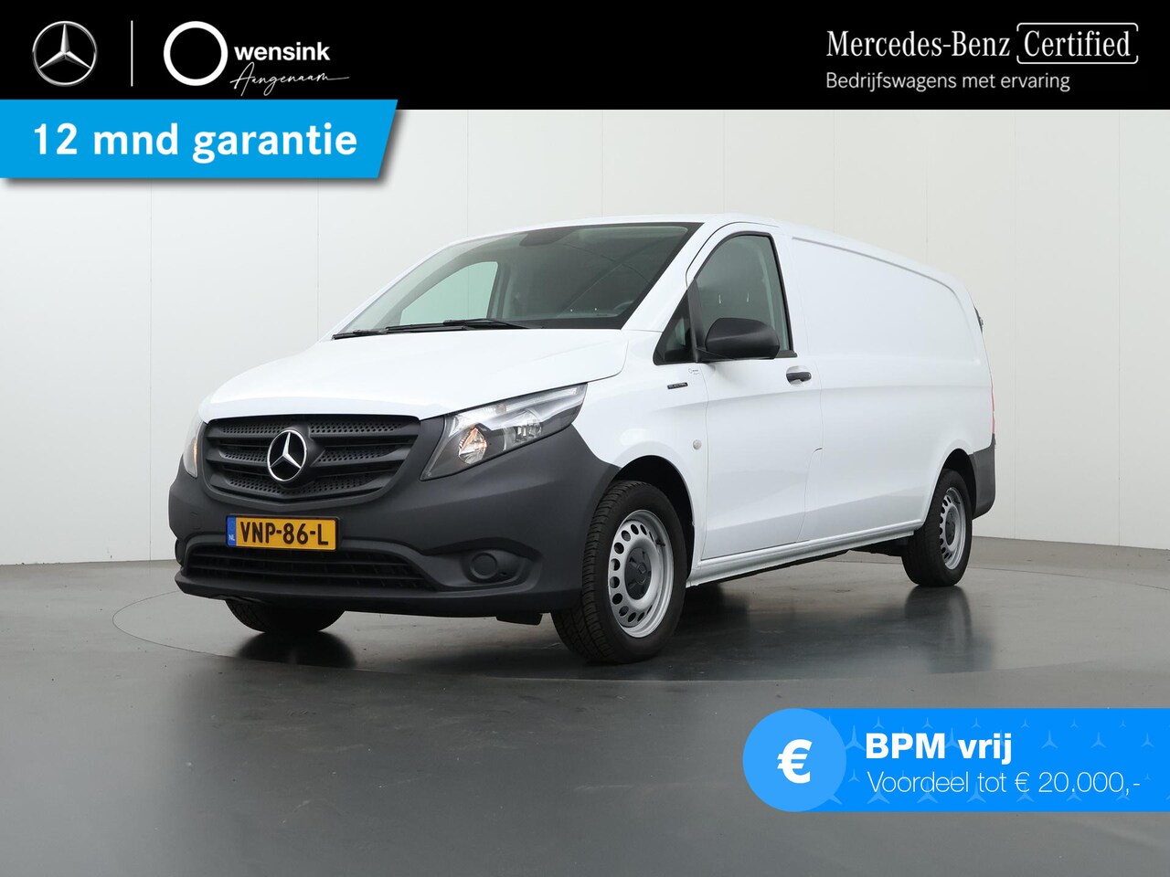 Mercedes-Benz eVito - 41 kWh | XL L3 | Stoelverwarming | Navigatiesysteem | Airco | Parkeercamera | Certified - AutoWereld.nl