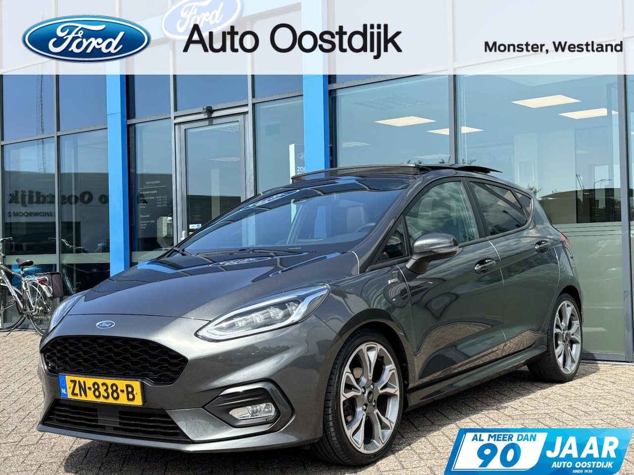Ford Fiesta - 1.0 EcoBoost ST-Line 100PK Winterpack Panodak Cruise Navi Climate Carplay Full-LED Parkeer - AutoWereld.nl
