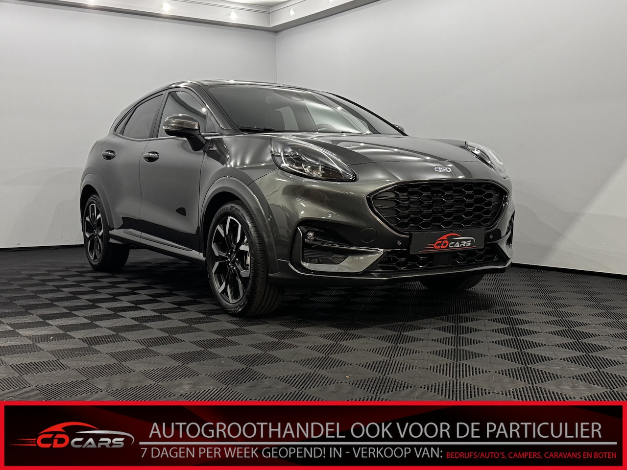 Ford Puma - 1.0 EcoBoost Hybrid ST-Line X Half leder, Camera, Navi, Winterpakket, Virtual desk, Keyles - AutoWereld.nl