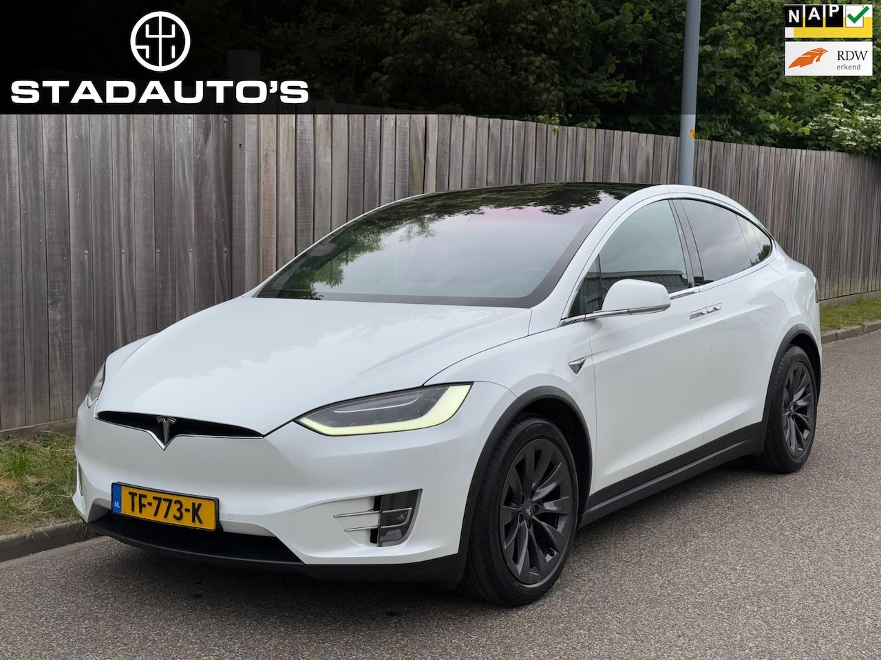 Tesla Model X - 100D 6p. AWD Pano|Trekhaak|NAP! - AutoWereld.nl