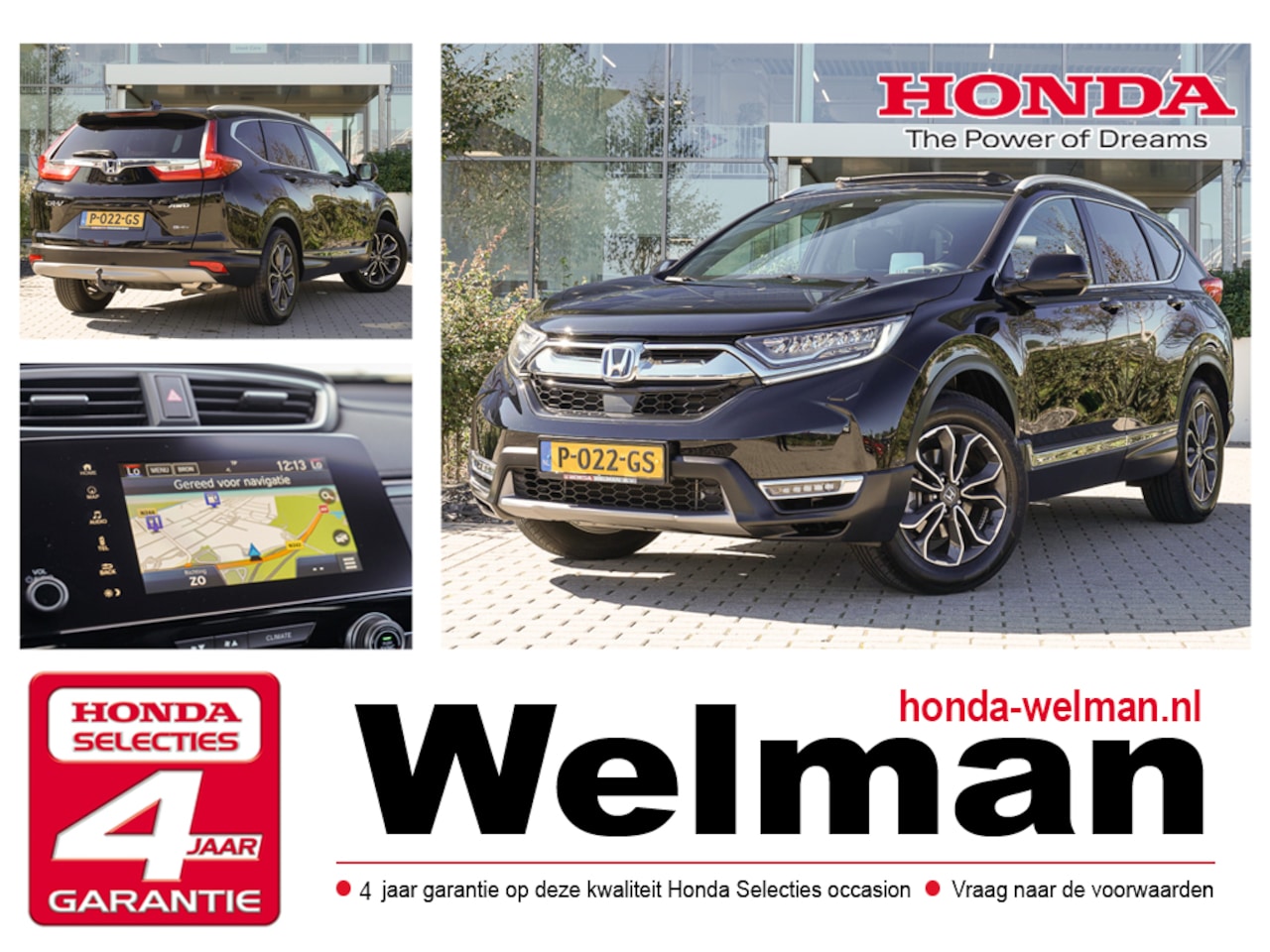 Honda CR-V - 2.0i e:HEV EXECUTIVE - HYBRID - AUTOMAAT - 4WD - TREKHAAK - AutoWereld.nl