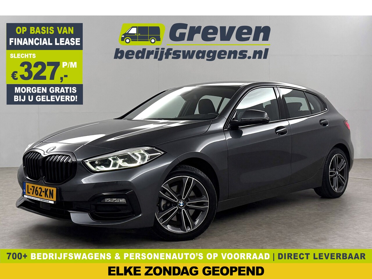 BMW 1-serie - 118i M Sport LED Camera Carplay Sfeerverl. Trekhaak Virtual Navi Clima Cruise 17"LMV PDC - AutoWereld.nl