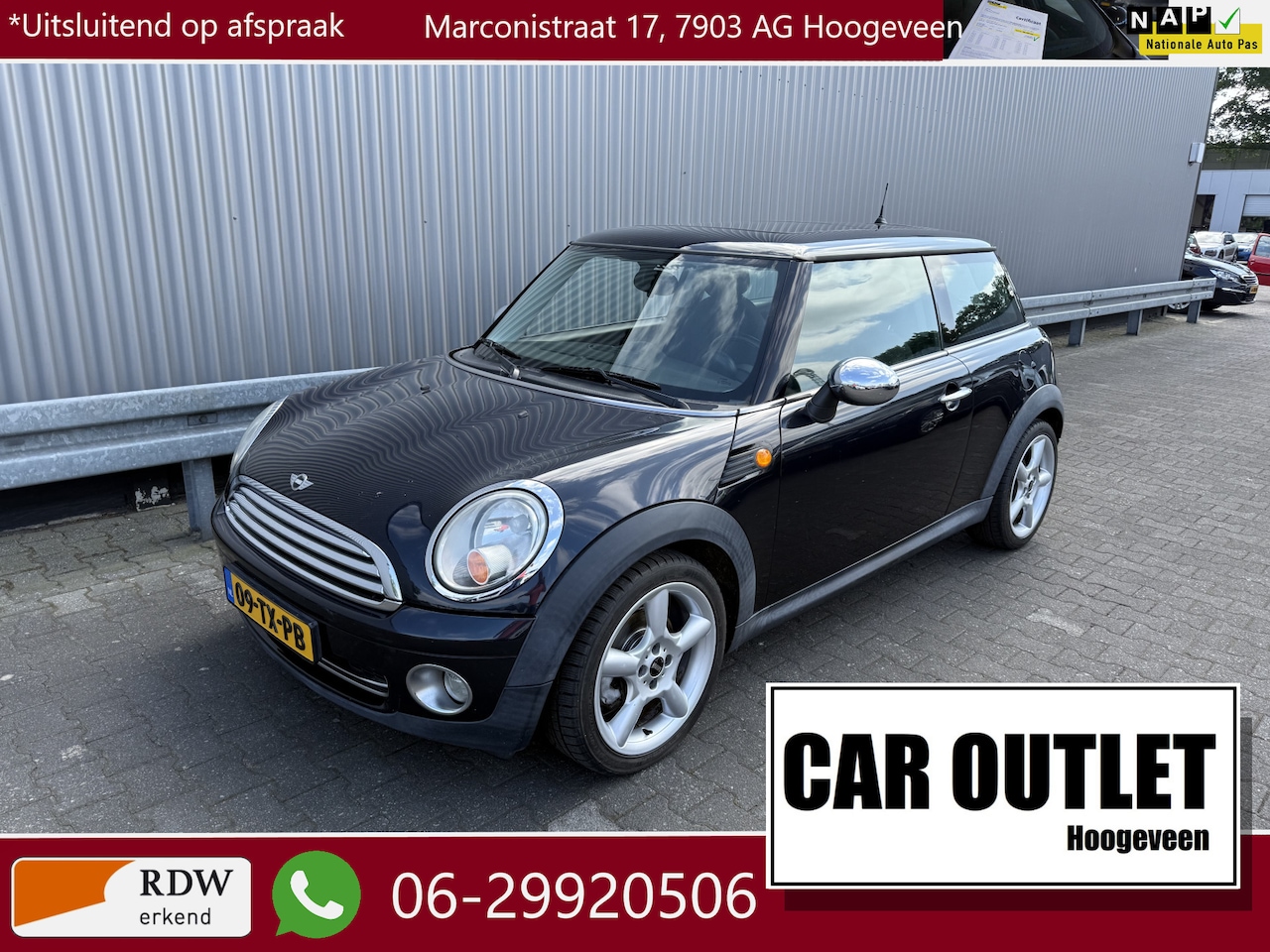 MINI Cooper - Mini 1.6 Airconditioning, Pano-schuif/kanteldak, LM, nw. APK – Inruil Mogelijk – - AutoWereld.nl