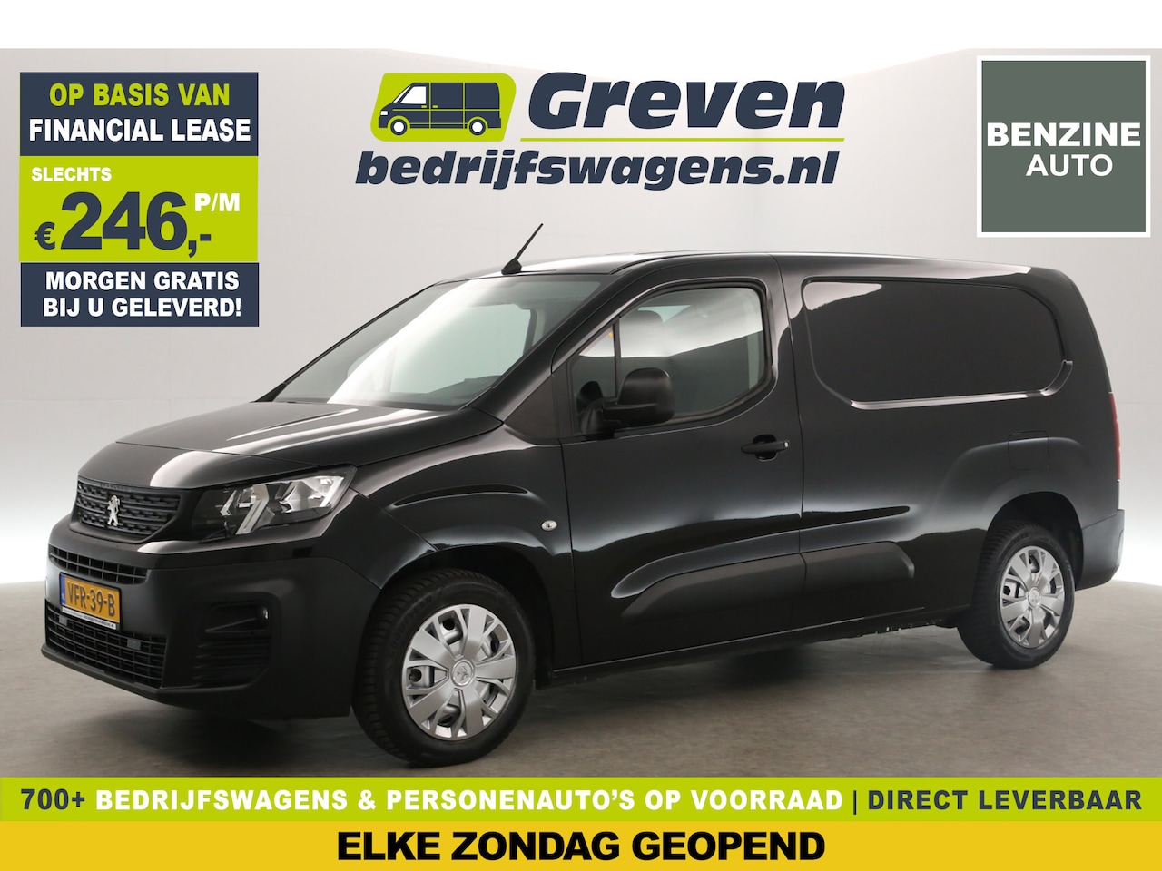 Peugeot Partner - 1.2 PureTech L2H1 | BENZINE | EMISSIEVRIJE ZONE | 111PK Airco Carplay Cruise Navigatie Ele - AutoWereld.nl