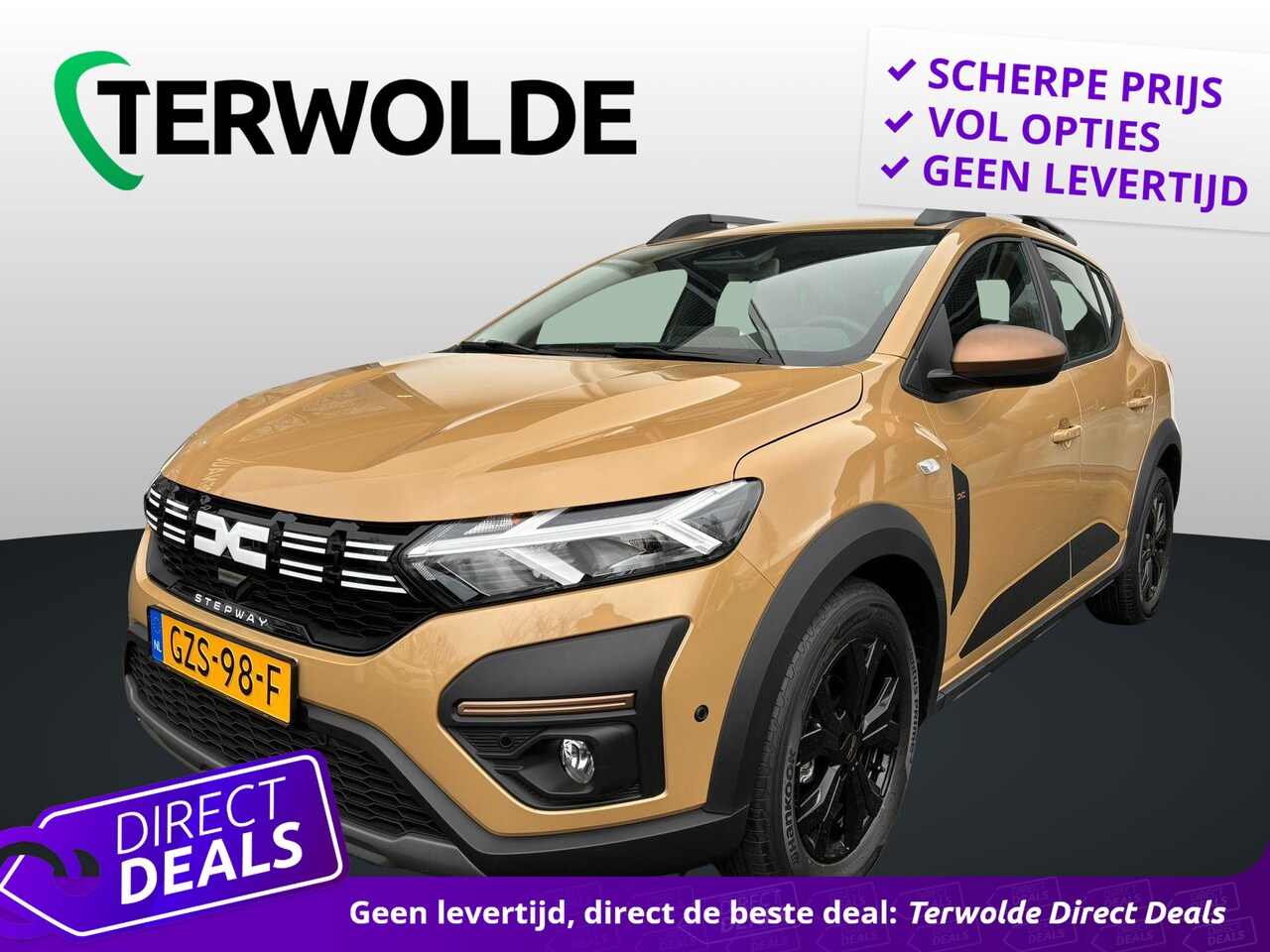 Dacia Sandero Stepway - ECO-G 100 Extreme | Navigatie | Parkeercamera | Stoelverw. | - AutoWereld.nl