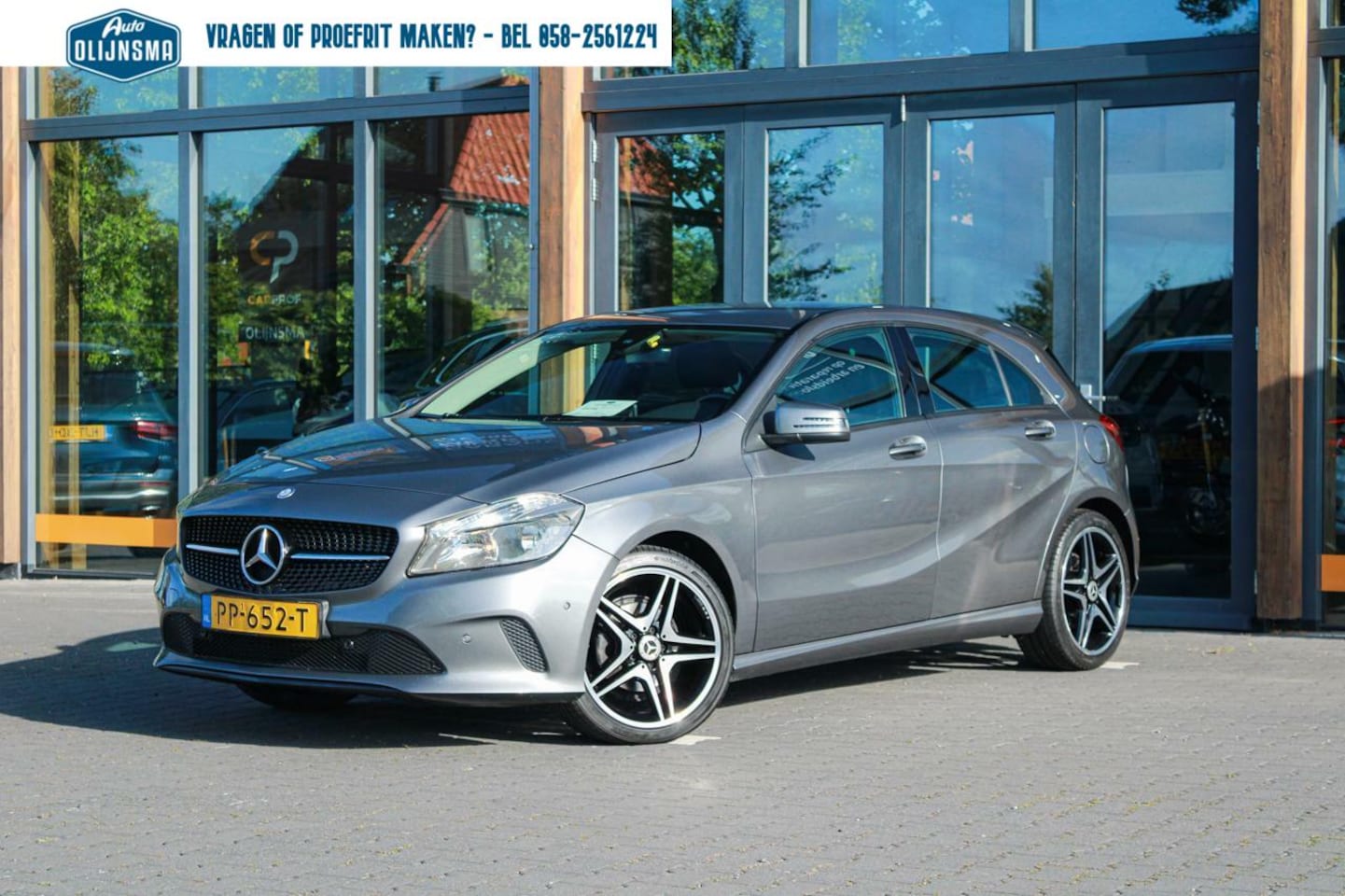 Mercedes-Benz A-klasse - 160 Night Edition Plus|Leer|Airco|PDC|Navi|18" - AutoWereld.nl