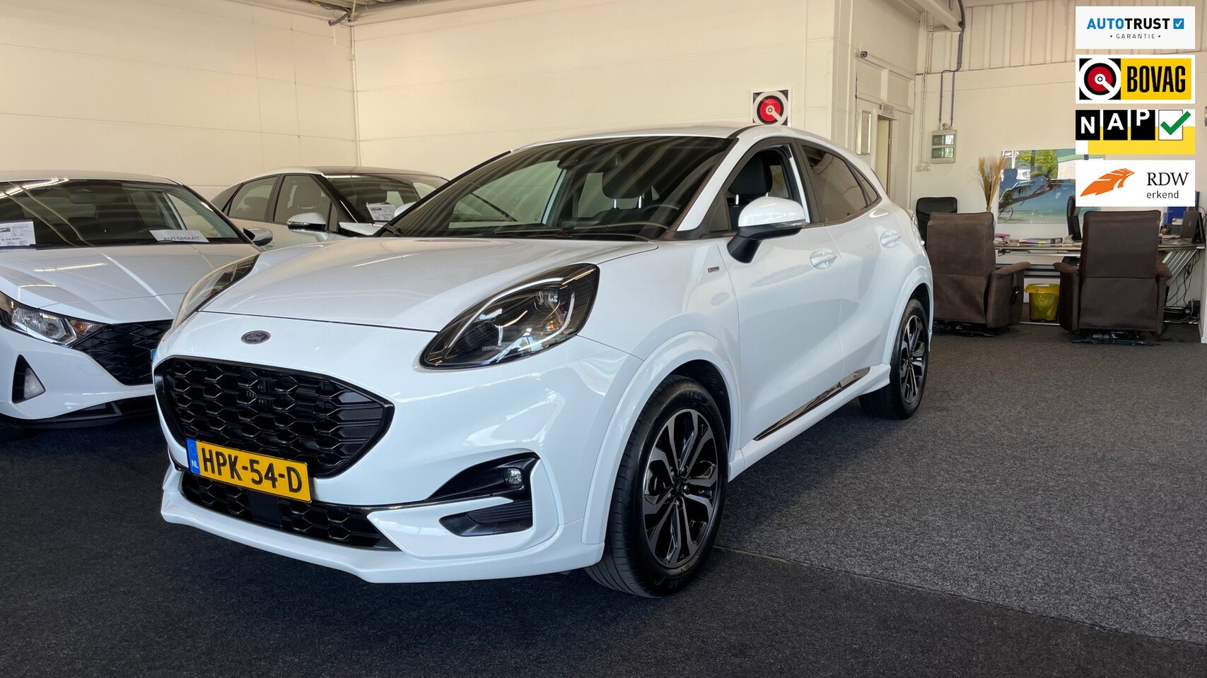 Ford Puma - 1.0 EcoBoost Hybrid ST-Line 1.0 EcoBoost Hybrid ST-Line , Nav, Cruise, Airco, Led, licht metaal. - AutoWereld.nl