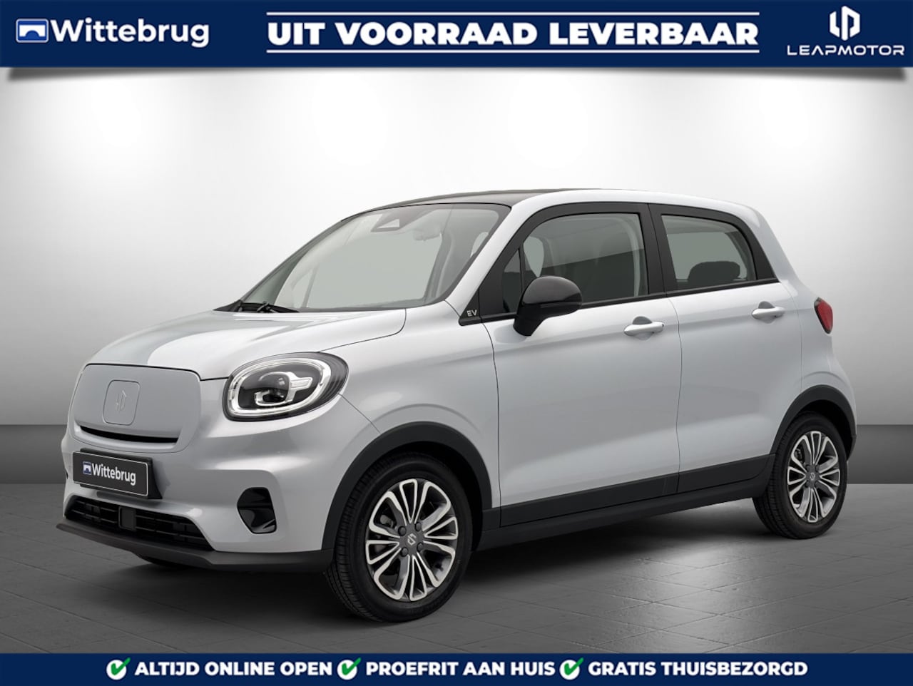 Leapmotor T03 - Design 37.3 kWh Volledig Elektrisch met 265 km WLTP Range, Airconditioning, Panoramadak, A - AutoWereld.nl