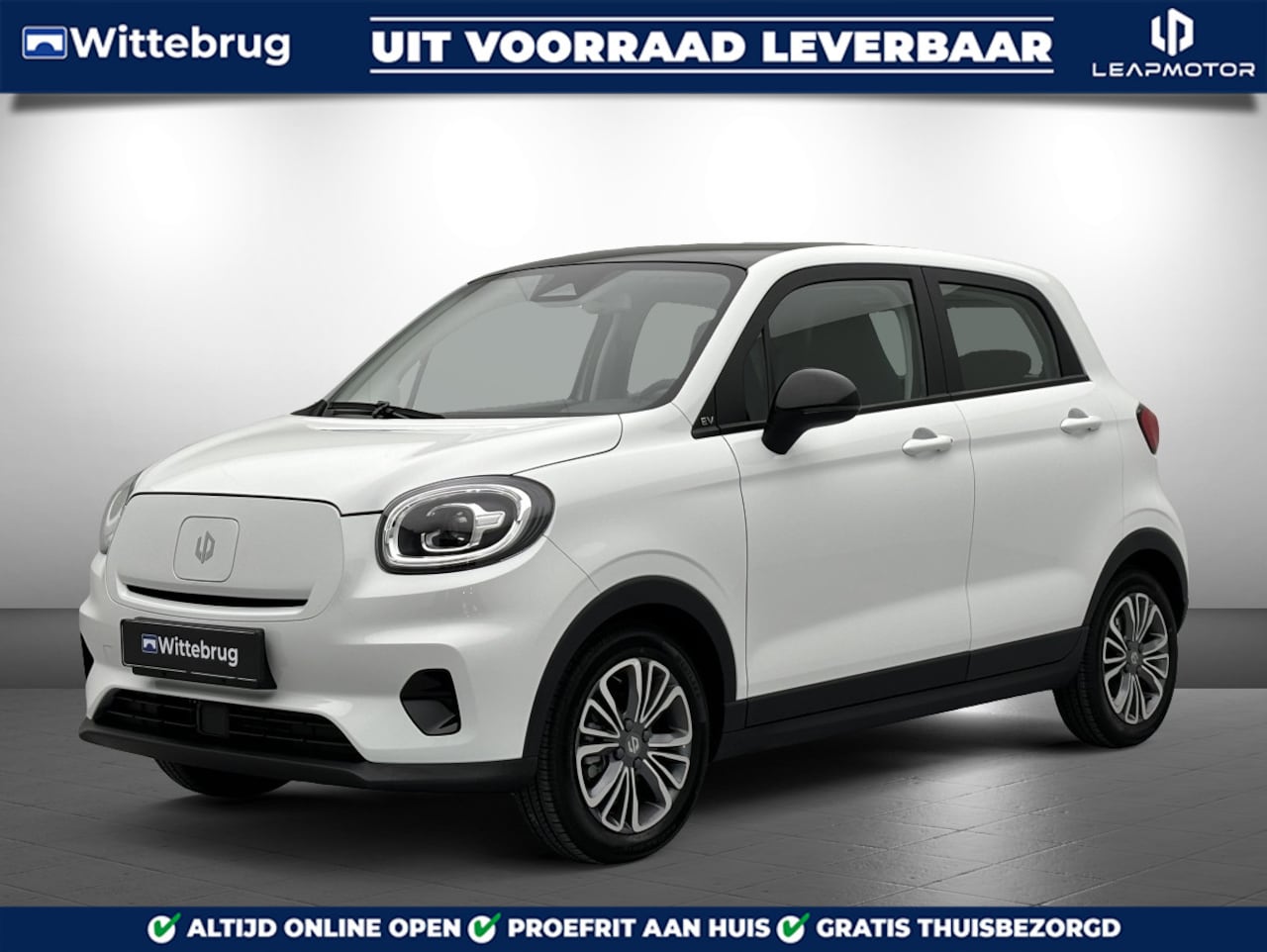 Leapmotor T03 - Design 37.3 kWh Volledig Elektrisch met 265 km WLTP Range, Airconditioning, Panoramadak, A - AutoWereld.nl