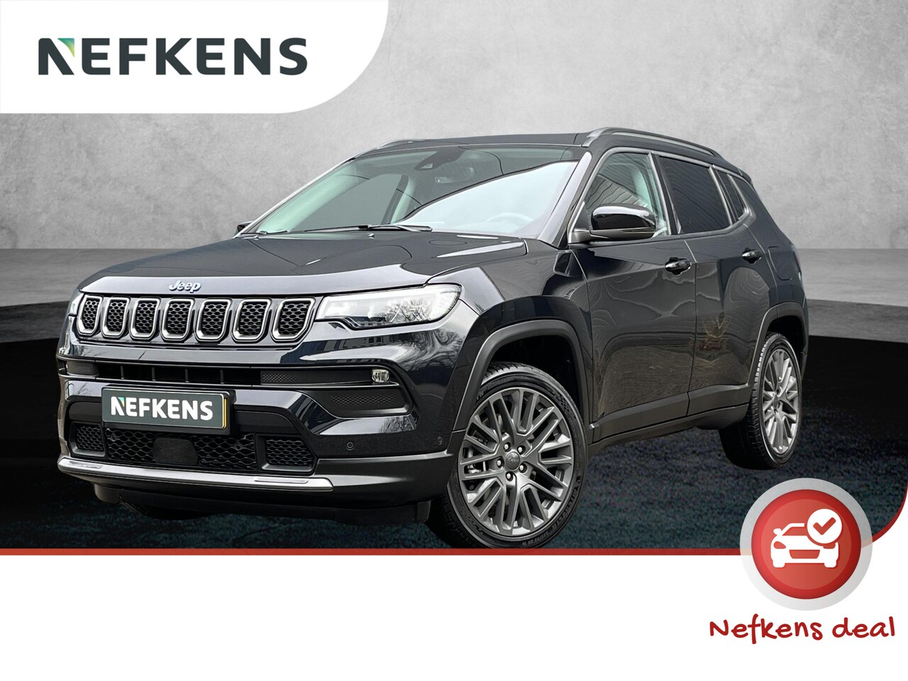 Jeep Compass - 4XE 190pk Limited Automaat | Plug-in Hybrid | 1ste eigenaar | NL Auto | LEER | Winter Pack - AutoWereld.nl