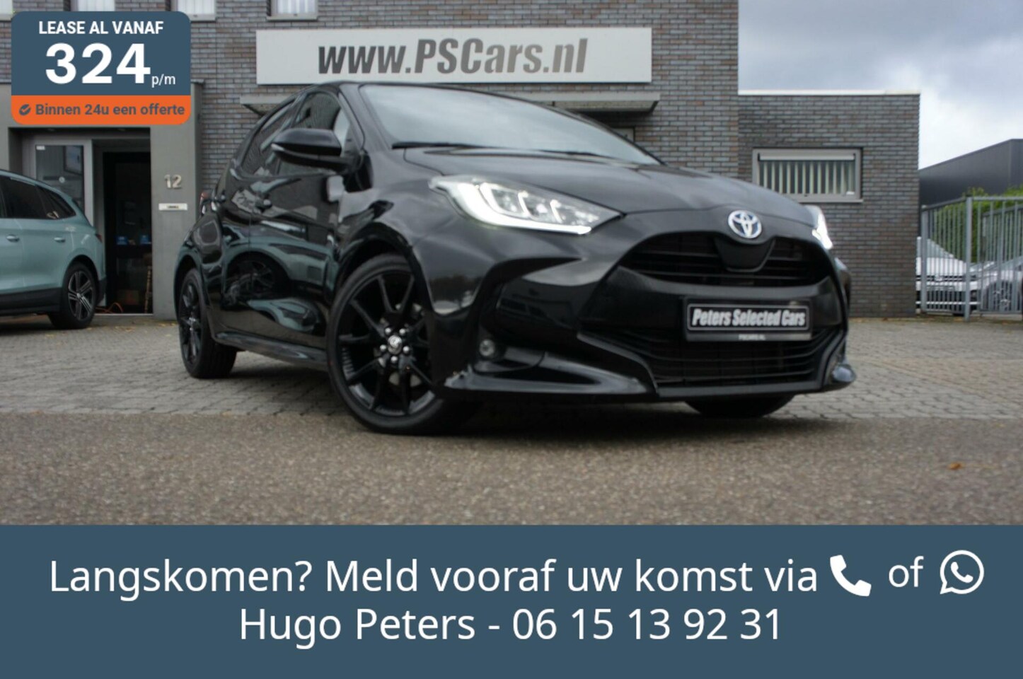 Toyota Yaris - 1.5 Hybrid Black Sport Camera|LED|Navi|Panorama - AutoWereld.nl