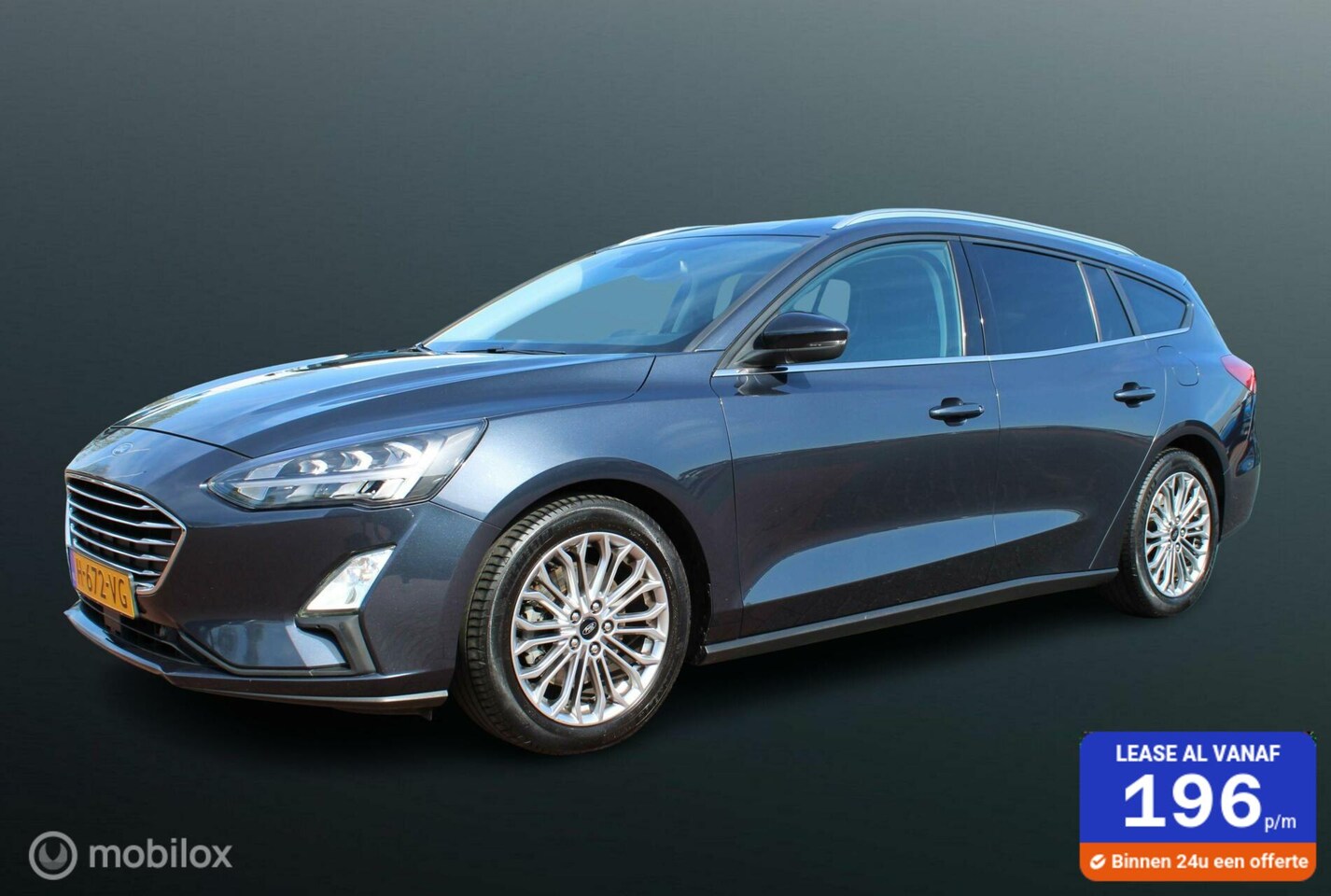 Ford Focus Wagon - 1.0 EcoBoost Titanium Business 1.0 EcoBoost Titanium Business 125 PK, Stuur/stoel verwarming, Pdc voor + achter, Full led - AutoWereld.nl