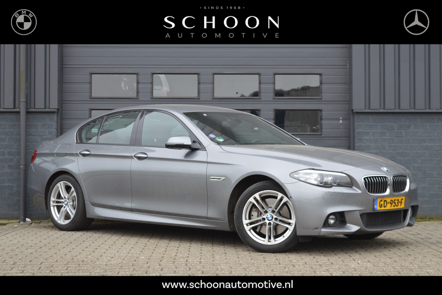 BMW 5-serie - 528xi High Executive | M-PAKKET | HUD | H&K | TREKHAAK | - AutoWereld.nl