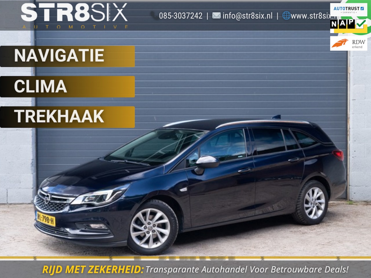 Opel Astra Sports Tourer - 1.0 105pk Business Executive H5 | Innovation+ | Navi | Clima | Trekhaak - AutoWereld.nl