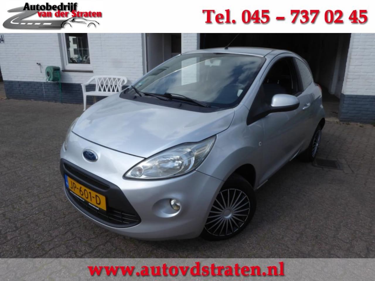 Ford Ka - 1.2 COOLenSOUND/Airco/Elek. Pakket/ Mooie grijze auto!! - AutoWereld.nl