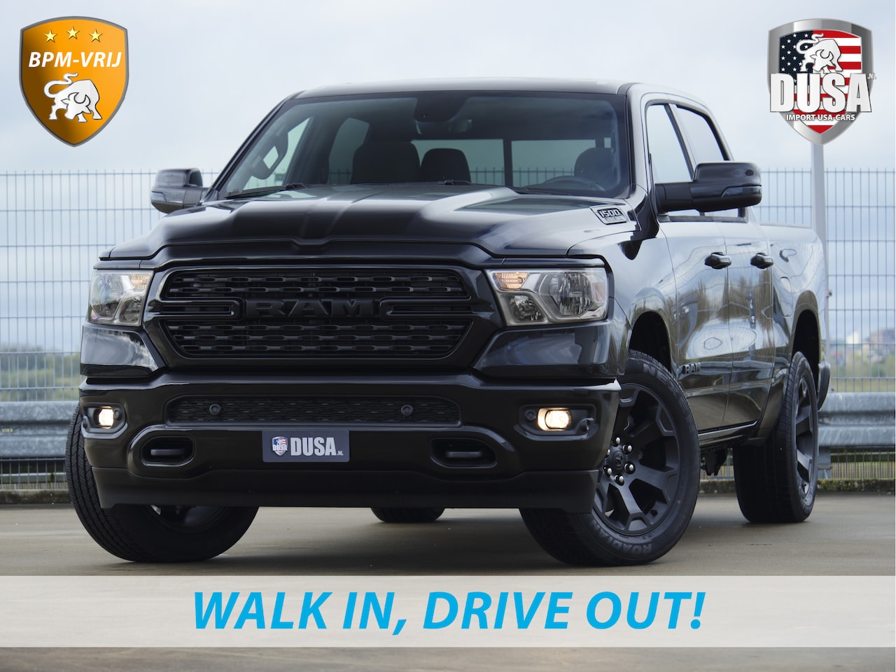 Dodge Ram 1500 - | Big Horn | Night | Final V8 Edition | 4x4 | Crew Cab Leder Interieur | Panorama dak | Ni - AutoWereld.nl