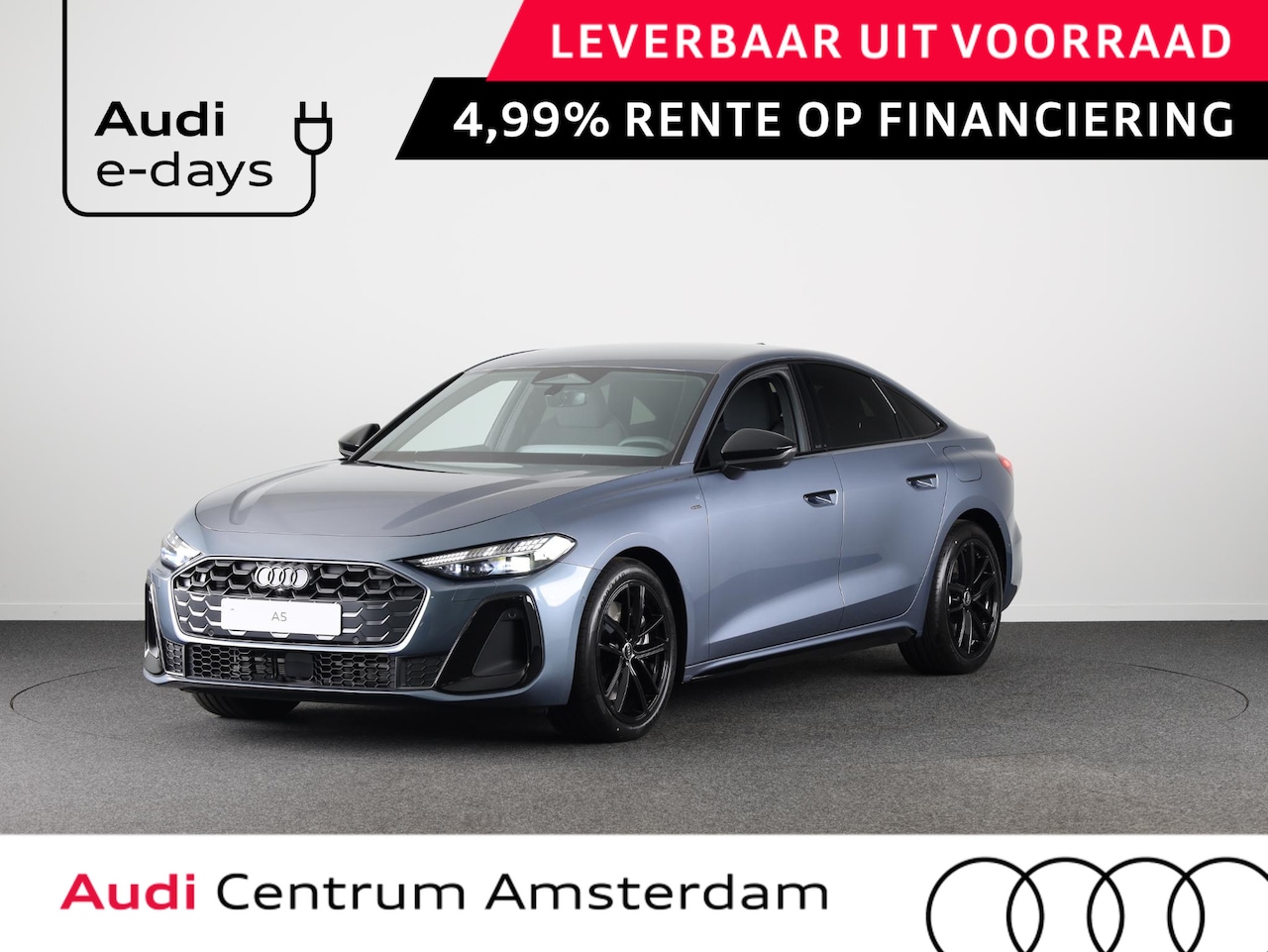 Audi A5 - 2.0 e-hybrid quattro S edition omgevingscamera's, adaptive cruise control, led achterlicht - AutoWereld.nl