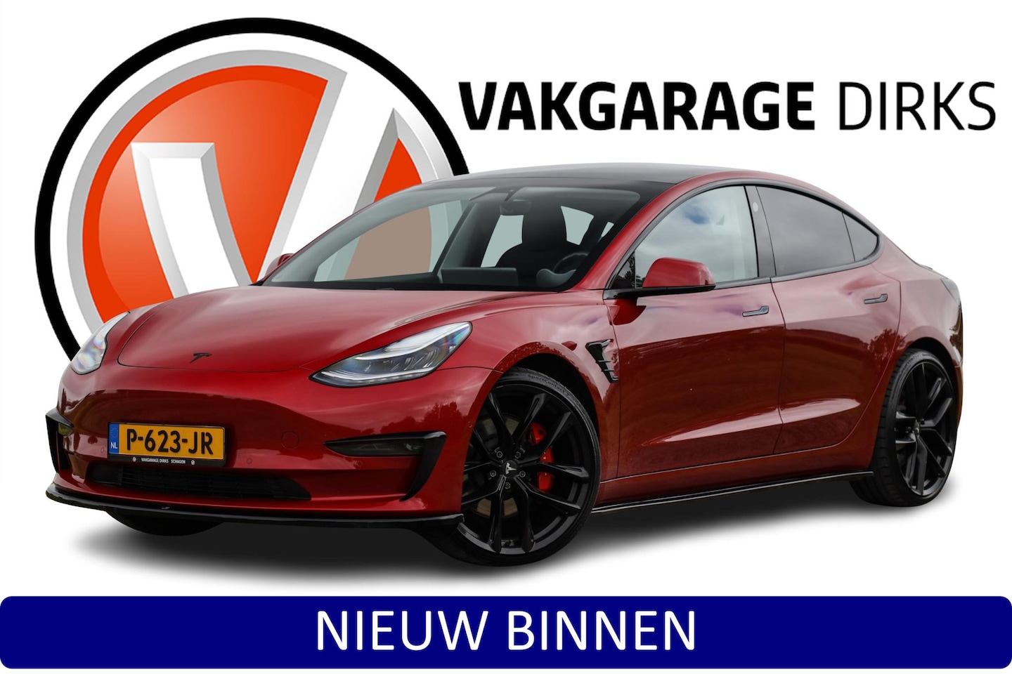 Tesla Model 3 - Performance AWD 462 pk 75 kWh ✅ Autopilot ✅ Leder ✅ Pano - AutoWereld.nl