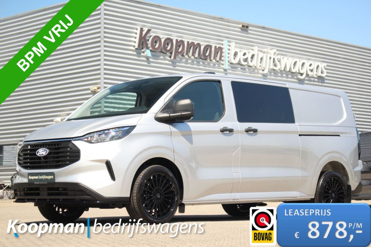 Ford Transit Custom - 320 2.0TDCI 170pk Automaat | L2H1 Trend DC | 4x4 | AWD | L+R Zijdeur | Stoel + Stuurverwar - AutoWereld.nl