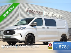 Ford Transit Custom - 320 2.0TDCI 170pk Automaat | L2H1 Trend DC | 4x4 | AWD | L+R Zijdeur | Stoel + Stuurverwar