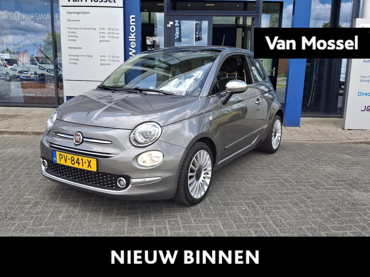 Fiat 500 - 0.9 TwinAir Turbo Lounge | Automaat | Panoramadak | Navigatie | Climate control | - AutoWereld.nl