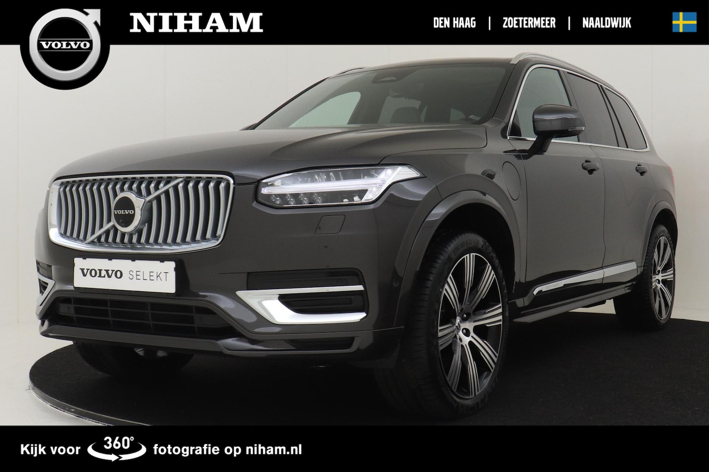 Volvo XC90 - T8 RECHARGE AWD ULTIMATE BRIGHT -WOOL.BLEND|PANO.DAK|BOWERS&WILKINS|TREKHAAK|360°CAM|21" - AutoWereld.nl