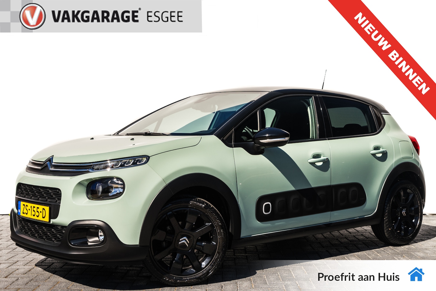 Citroën C3 - 1.2 PureTech S&S Shine 1 e Eigenaar 12 DKM UNIEK | Two Tone-kleur zwart dak  | PDC V/A | 1 - AutoWereld.nl