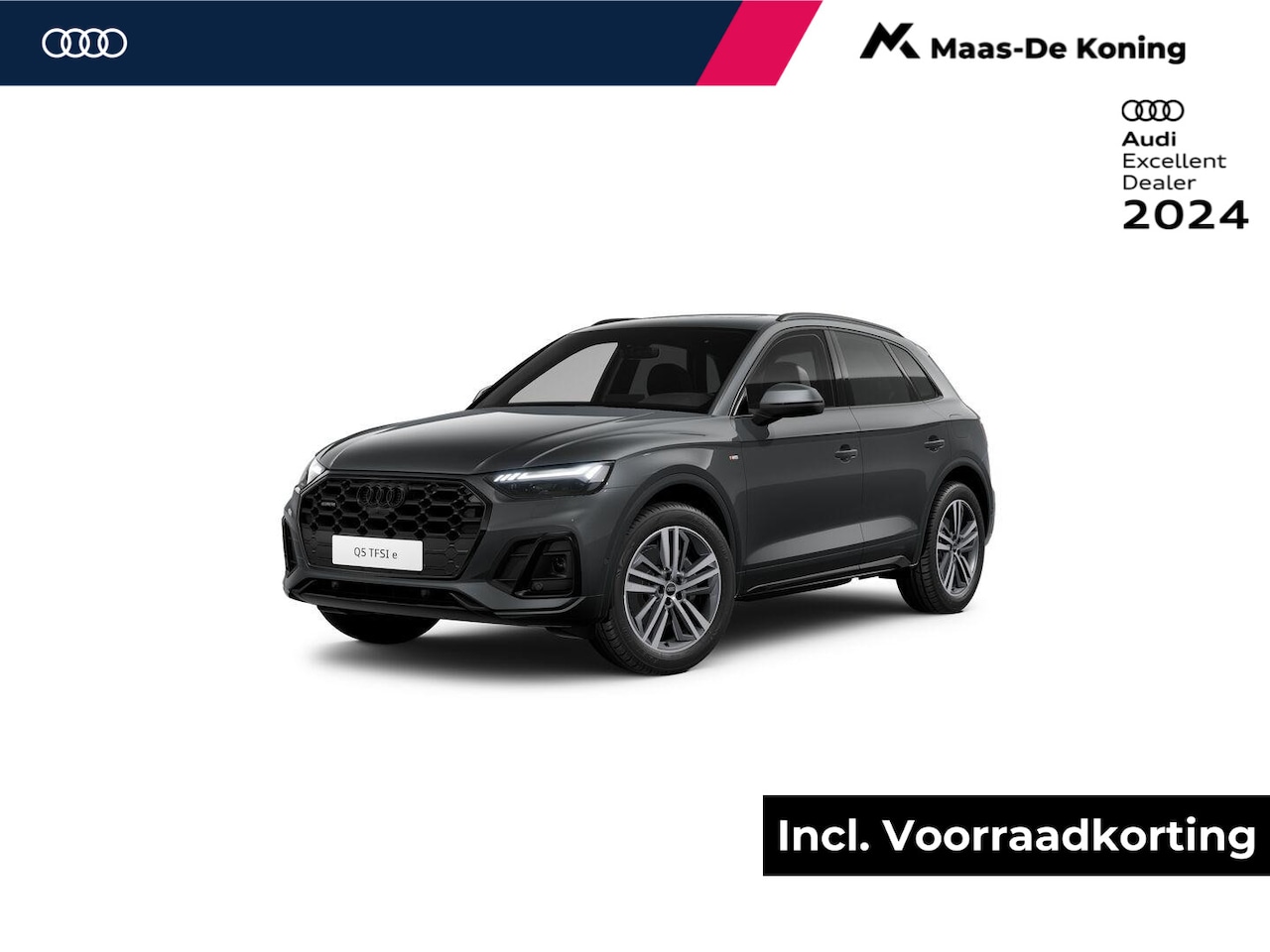Audi Q5 - S edition Competition 50 TFSI e 220 kW / 299 PK SU · Glazen panoramadak · Luchtvering · As - AutoWereld.nl