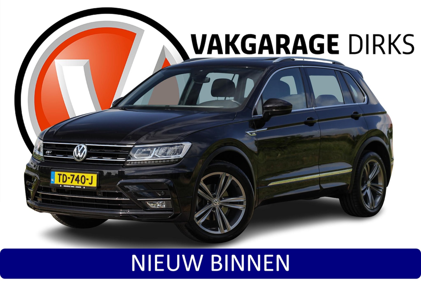 Volkswagen Tiguan - 1.4 TSI 4Motion R-Line ✅ Pano ✅ LED ✅ ACC - AutoWereld.nl