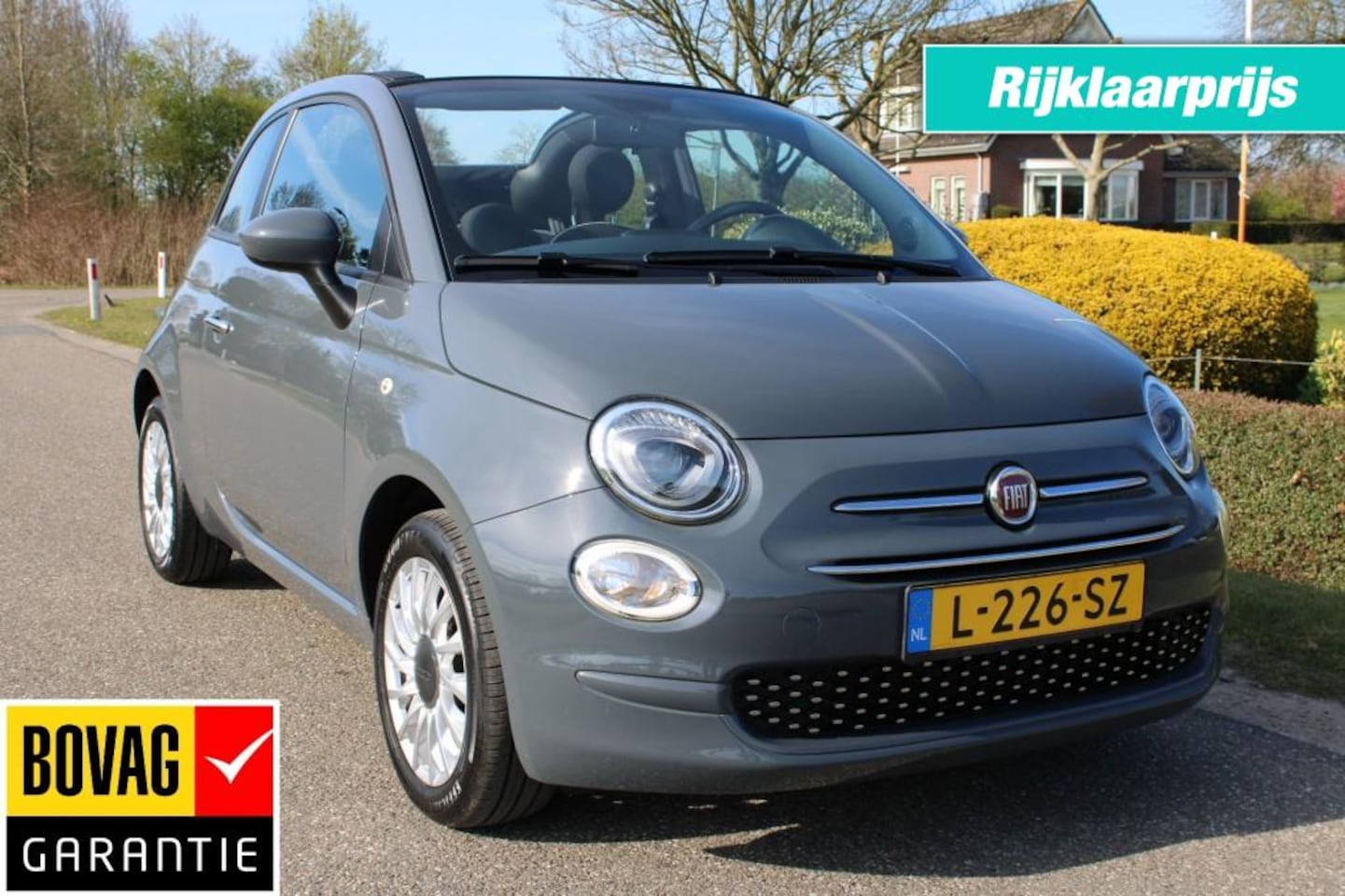 Fiat 500 C - 1.0 69pk Hybrid Lounge Airco/Cruise/DAB/Carplay/Android Auto - AutoWereld.nl