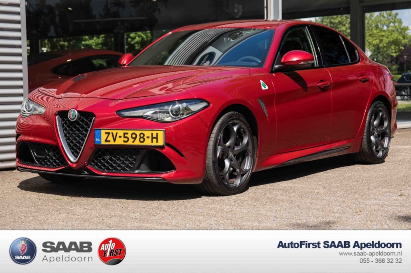Alfa Romeo Giulia - 2.9 V6 Quadrifoglio My2019 Carplay HenK Rosso Competizione - AutoWereld.nl