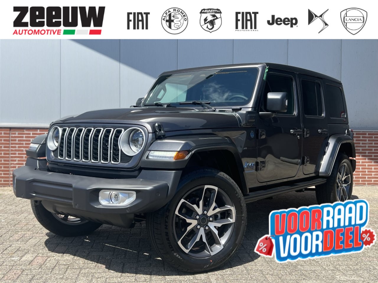 Jeep Wrangler Unlimited - 4xe 380 PK Sahara | Schuifdak | Leder | Camera | Navi | 20" - AutoWereld.nl
